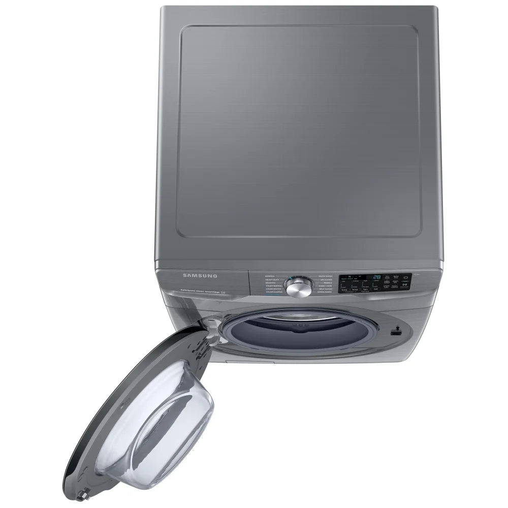 Ensemble laveuse à chargement frontal et sécheuse électrique Samsung – WF45B6300AP & DVE45B6300P (Finition Platinum) - Neuf/Boîte ouverte