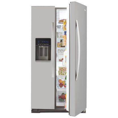 Whirlpool 20.6 cu. ft. Counter-Depth Side-by-Side Refrigerator – Model WRS571CIHZ – New/Open Box