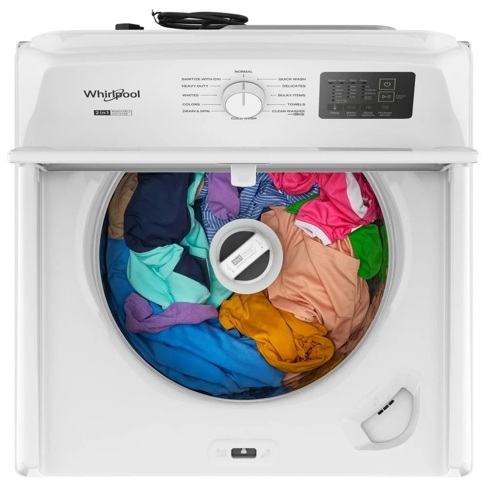 Whirlpool 4,8 pi³ Laveuse à chargement par le dessus 27 po – Modèle WTW4107SW - Blanche - Neuf/Boîte ouverte