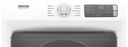 Maytag Ensemble laveuse frontale 5,2 pi³ avec Extra Power et sécheuse électrique 7,3 pi³ – Modèles MHW5630HW & YMED5630HW - Blanc - Neuf/Boîte ouverte