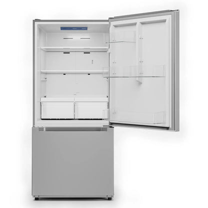 Midea 18,7 pi³ Réfrigérateur à congélateur inférieur – Modèle MRB19B7AST - Acier inoxydable - Neuf/Boîte ouverte