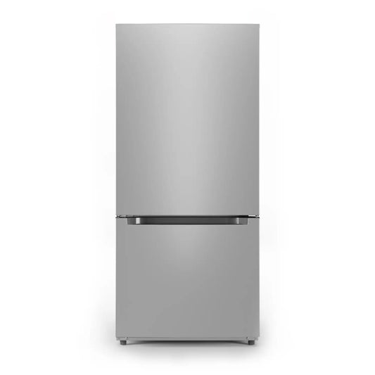 Midea 18,7 pi³ Réfrigérateur à congélateur inférieur – Modèle MRB19B7AST - Acier inoxydable - Neuf/Boîte ouverte