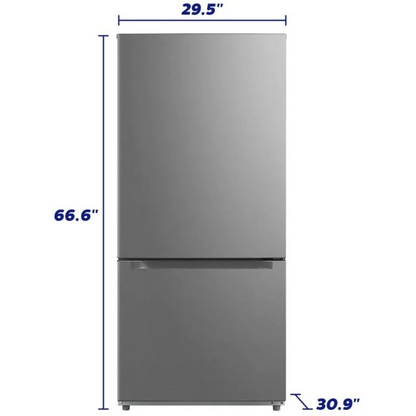 Element 18,7 pi³ Réfrigérateur à congélateur inférieur – Modèle ERBM19CBS - Acier inoxydable - Neuf/Boîte ouverte
