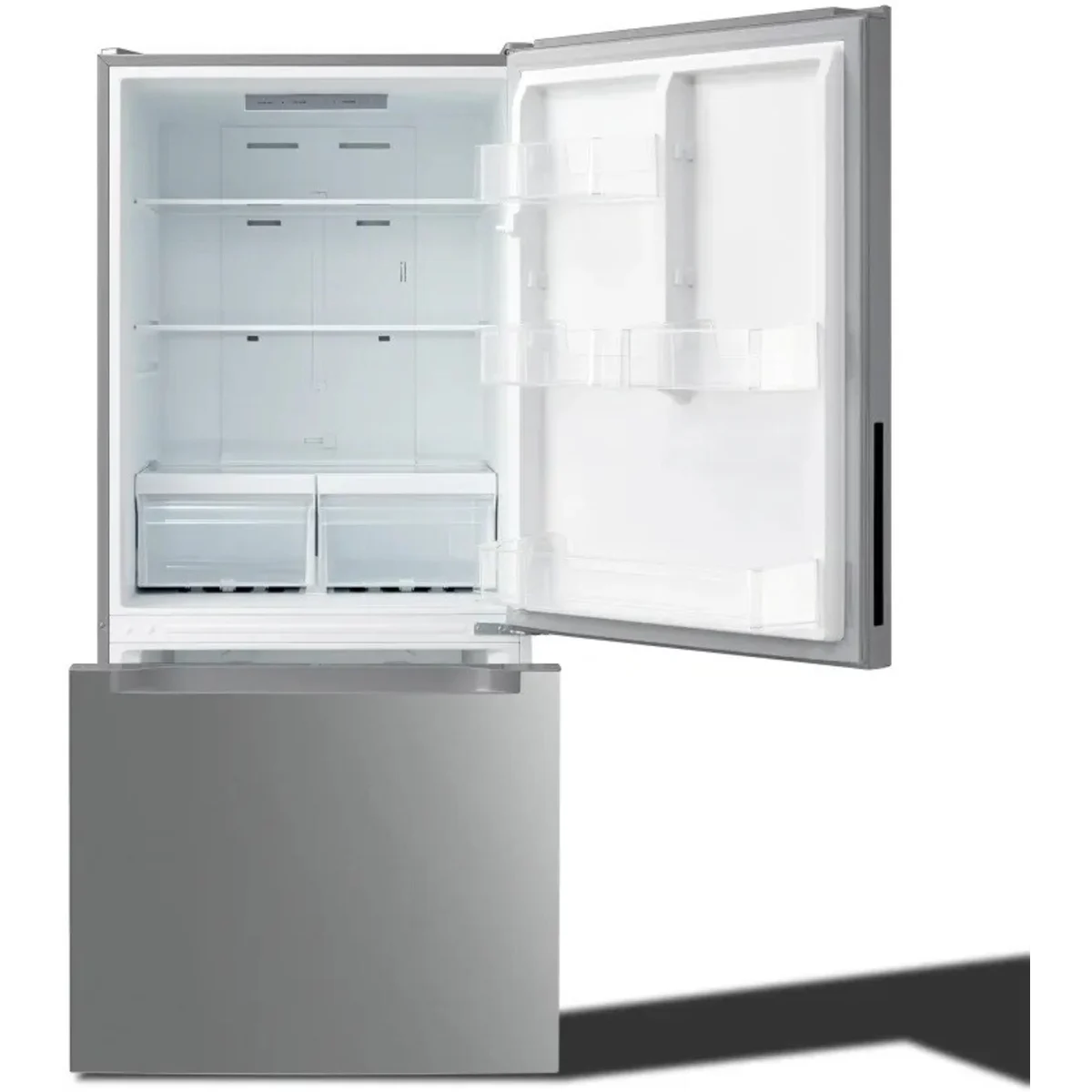 Element 18,7 pi³ Réfrigérateur à congélateur inférieur – Modèle ERBM19CBS - Acier inoxydable - Neuf/Boîte ouverte