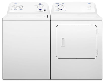 Inglis 27-inch Top Load Washer and Electric Dryer Combo, 4.4 cu. ft. and 6.5 cu. ft. Capacity, Classic White Finish - New/Open Box