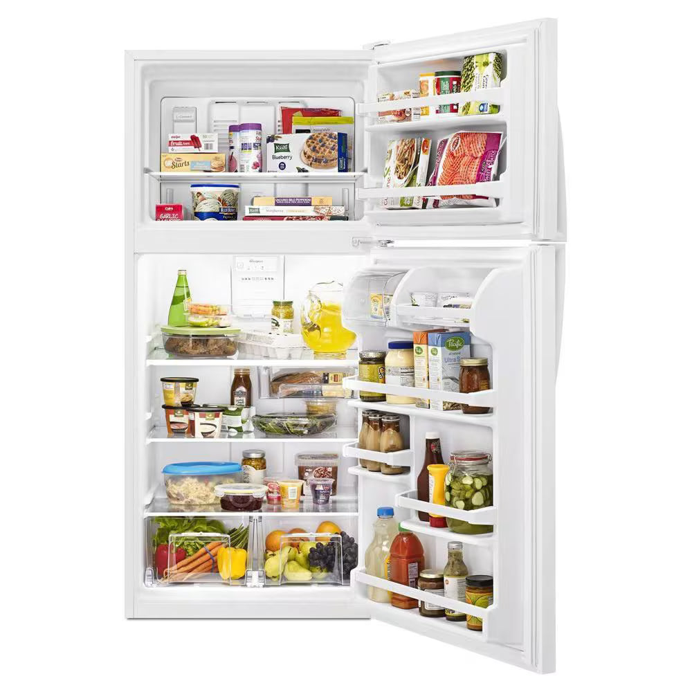 Whirlpool 18 cu. ft. Top Freezer Refrigerator – Model WRT318FZDW – New/Open Box