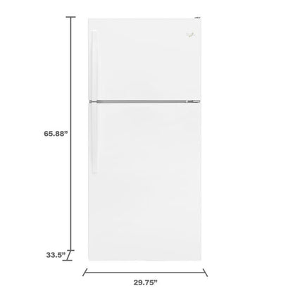 Whirlpool 18 cu. ft. Top Freezer Refrigerator – Model WRT318FZDW – New/Open Box