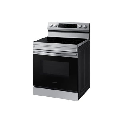 Samsung NE63A6515SS – 30-inch Smart Electric Range, Convection + Air Fry, 6.3 cu. ft., Stainless Steel - New/Open Box