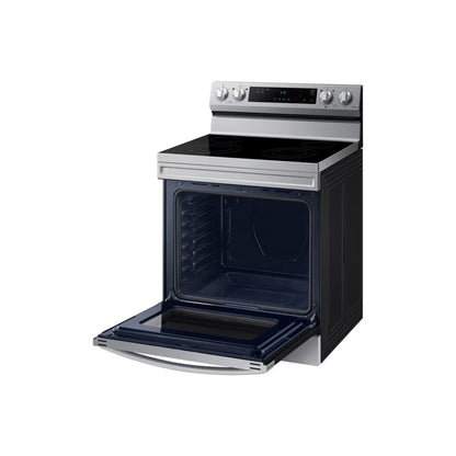 Samsung NE63A6515SS – 30-inch Smart Electric Range, Convection + Air Fry, 6.3 cu. ft., Stainless Steel - New/Open Box