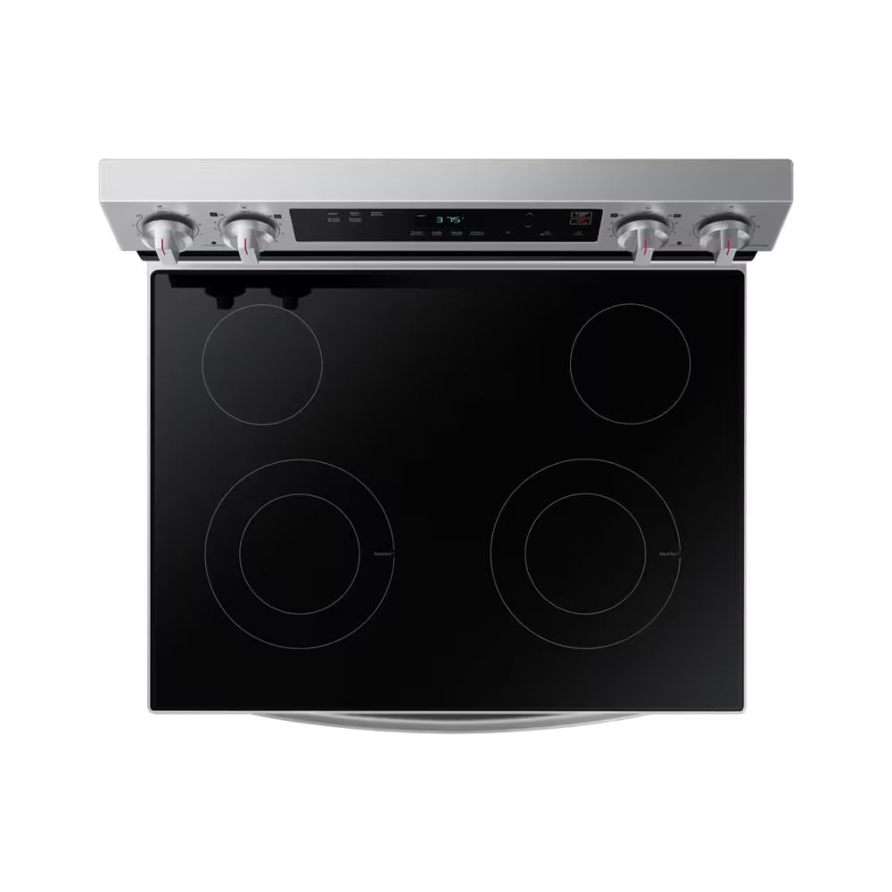Samsung NE63A6515SS – 30-inch Smart Electric Range, Convection + Air Fry, 6.3 cu. ft., Stainless Steel - New/Open Box