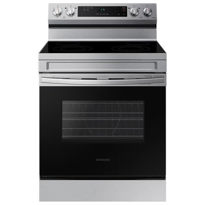 Samsung NE63A6515SS – 30-inch Smart Electric Range, Convection + Air Fry, 6.3 cu. ft., Stainless Steel - New/Open Box
