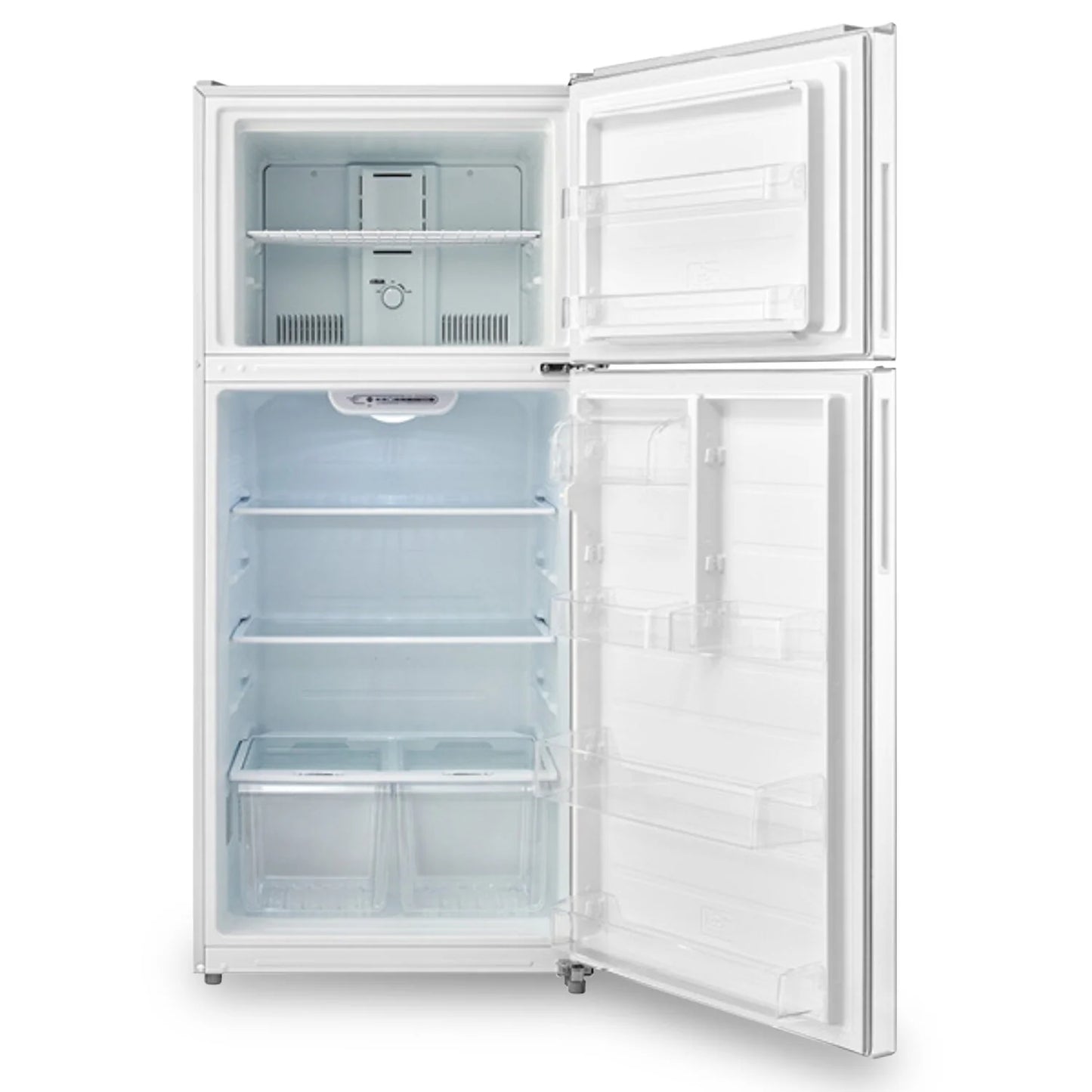 Midea 14,2 pi³ Réfrigérateur à congélateur supérieur 28 pouces – Modèle MRT14B3AWW - Blanc - Neuf/Boîte ouverte