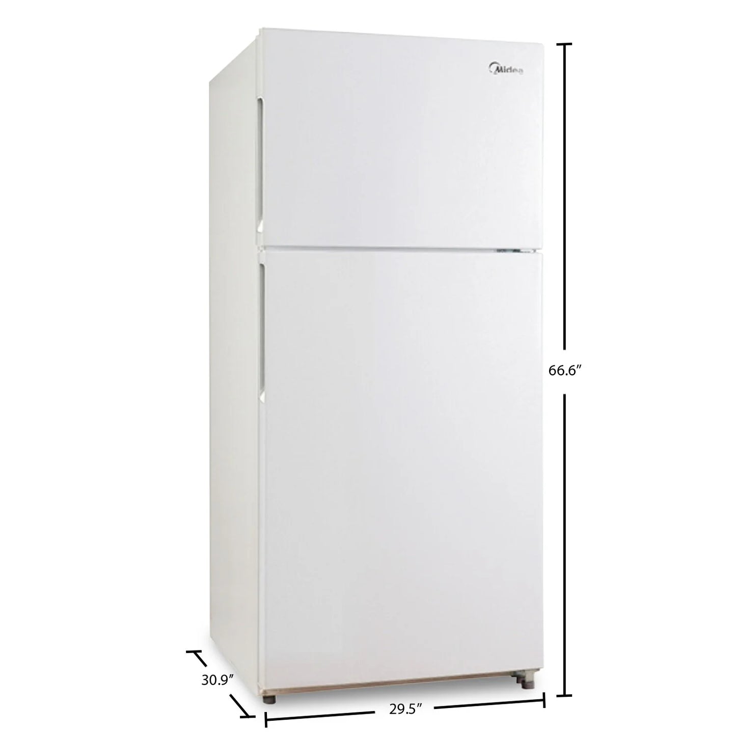 Midea 14,2 pi³ Réfrigérateur à congélateur supérieur 28 pouces – Modèle MRT14B3AWW - Blanc - Neuf/Boîte ouverte