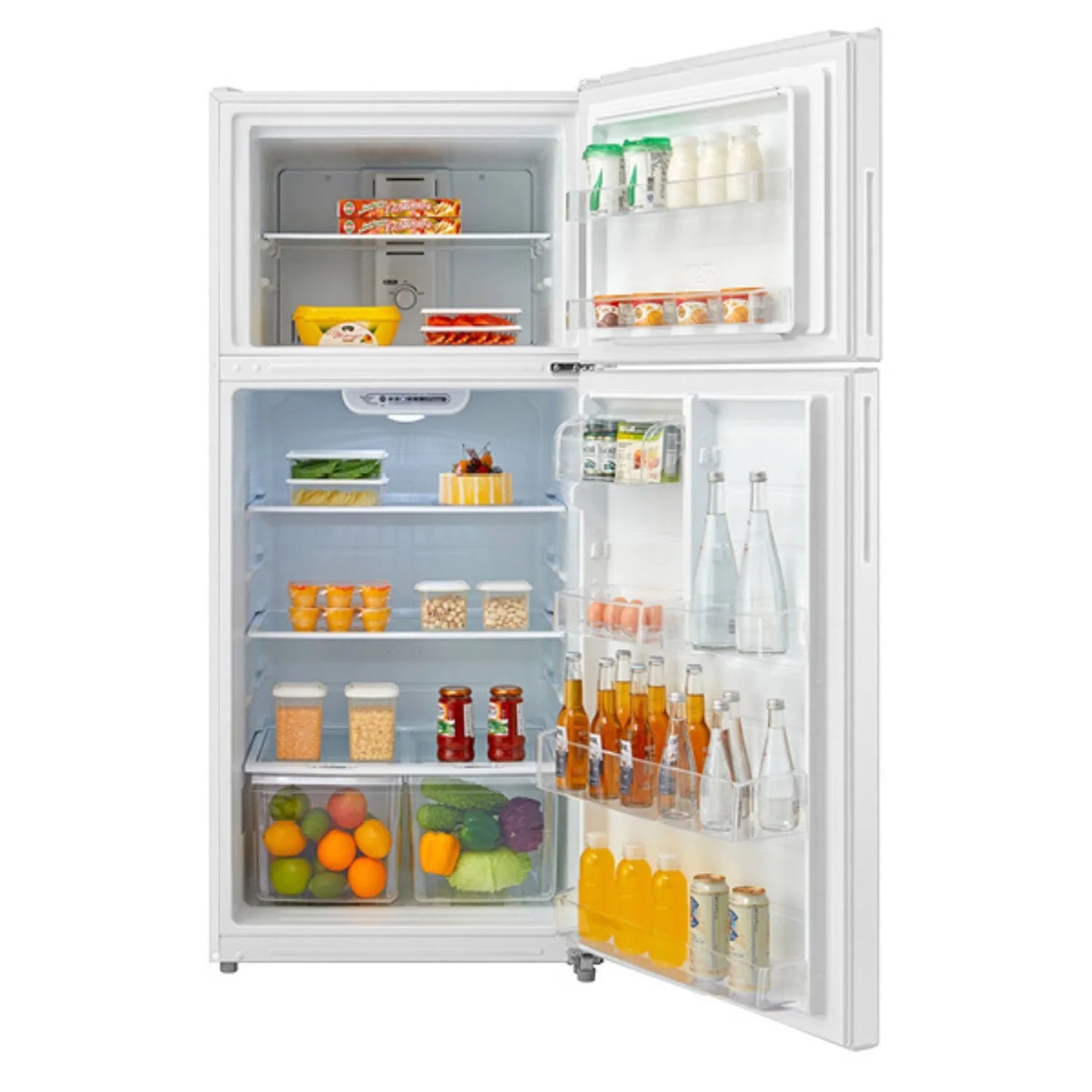 Midea 14,2 pi³ Réfrigérateur à congélateur supérieur 28 pouces – Modèle MRT14B3AWW - Blanc - Neuf/Boîte ouverte