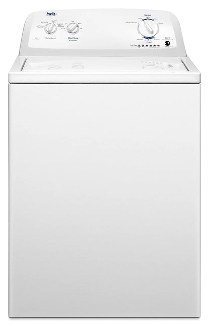Inglis 27-inch Top Load Washer and Electric Dryer Combo, 4.4 cu. ft. and 6.5 cu. ft. Capacity, Classic White Finish - New/Open Box