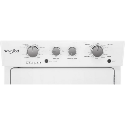 Whirlpool WET4027HW – Centre laveuse 3,5 pi³ / sécheuse 5,9 pi³ superposé - Neuf/Boîte ouverte